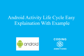Android Activity Life Cycle Easy Explaination With Example Android Activity Life Cycle Easy Explaination With Example