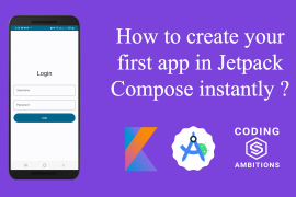 How to create your first app in Jetpack Compose instantly ? Jetpack Compose login screen UI example. login screen jetpack compose